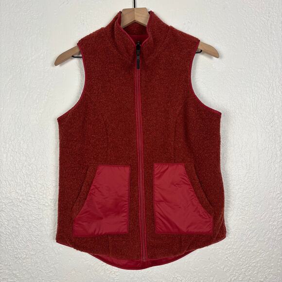 SmartWool Women's Anchor Line Reversible Sherpa Vest in Masala Size XS - Picture 1 of 7